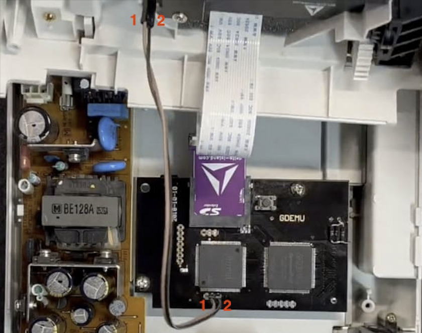 Insertion adaptateur SD dans le GDEMU